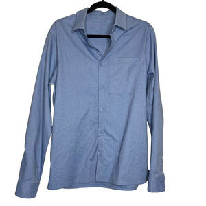 Lululemon Masons Peak Light Blue Breathable Button Down Men's Sz M
